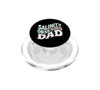 Saltwater Reef Tank Salinity Obsessed Dad Aquarium PopSockets PopGrip for MagSafe