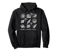 Saltwater Seashells Sunshine Ocean Beach Coastal Shell Art Pullover Hoodie