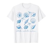 Saltwater Seashells Sunshine Ocean Beach Coastal Shell Art T-Shirt