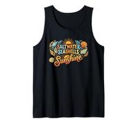 Saltwater Seashells Sunshine Tee Beach Summer Retro Vintage Tank Top