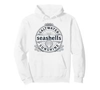 Saltwater Seashells Sunshine - Vintage Boat Beach Vacation Pullover Hoodie