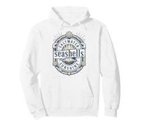 Saltwater Seashells Sunshine Vintage Seaside Beach Vacation Pullover Hoodie