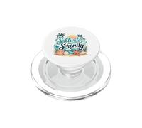 Saltwater Serenity Tropical Beach Ocean Waves PopSockets PopGrip for MagSafe