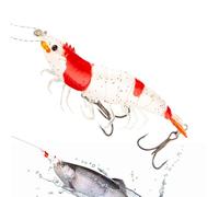 Saltwater Shrimp Luros - 3.54 in Jig Baits, Artificial Glow | Night Tackle Soft Reflective for Fresh Sea Catfish Salmon in the Sea Pier River Entu River