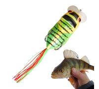 Saltwater Signs, Cicada Lures - Double Hooks 65mm Realistic Cicada Lures for Saltwater | Simulation Soft Tail Baits for Aggressive Aquatic Pond Life