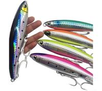 Saltwater Slow Floating Fishing Lure 170mm 65g with Silent Design and Long Throw Capability for Bass Pike and Large Predators (orange)