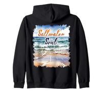 Saltwater Soul : beach and Ocean Zip Hoodie