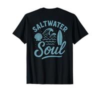 Saltwater Soul Surfing Ocean Shirt for Surfers Beach Lovers T-Shirt