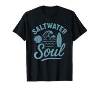 Saltwater Soul Surfing Ocean Shirt for Surfers Beach Lovers T-Shirt