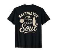 Saltwater Soul Surfing Ocean Shirt for Surfers Beach Lovers T-Shirt