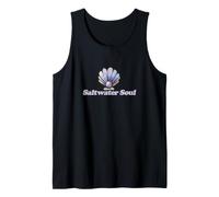 Saltwater Soul Watercolor Seashells Illustration Tank Top
