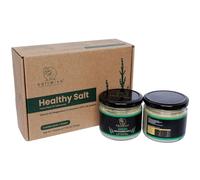 SaltWise Green Salt Gourmet Chef’s Jar 2-Pack, 50% Less Sodium Plant-Based Salicornia (Sea Beans) Salt Substitute, Natural Umami Seasoning, No Additives, 14.10 oz / 400g Total