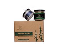 SaltWise Green & White Salicornia Salt Gift Set - Gourmet Plant-Based Salts, Low Sodium, Mineral & Vitamin Rich, Vegan, 100% Natural, Includes Gift Tote & Salt Shaker (14.10 oz / 400g Total)