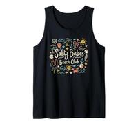 Salty Babes Beach Club Ocean Vibes Coastal Shore Tank Top