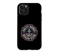 Salty Babes Beach club Vintage Anchor Marine Waves Case for iPhone 11 Pro
