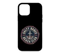 Salty Babes Beach club Vintage Anchor Marine Waves Case for iPhone 12 mini