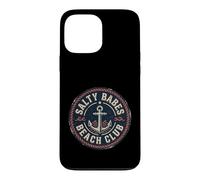 Salty Babes Beach club Vintage Anchor Marine Waves Case for iPhone 13 Pro Max