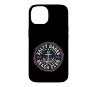 Salty Babes Beach club Vintage Anchor Marine Waves Case for iPhone 14