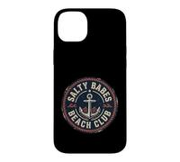 Salty Babes Beach club Vintage Anchor Marine Waves Case for iPhone 14 Plus