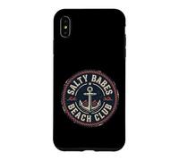 Salty Babes Beach club Vintage Anchor Marine Waves Case for iPhone XS Max