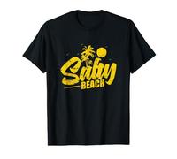 Salty Beach Palm Tree Vacation Value Graphic T-Shirt