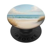 Salty Breeze And Ocean Breezes A Perfect Day At The Beach PopSockets Adhesive PopGrip