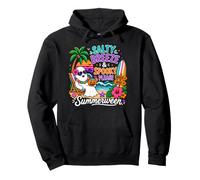 Salty Breeze Spooky Please Summerween Ghost Beach Halloween Pullover Hoodie