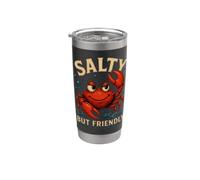 Salty But Friendly Funny Crab Stainless Steel Insulated Tumbler