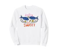 Salty But Sweet Fish Lemon Seafood Lover Design Sweatshirt