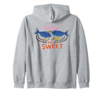 Salty But Sweet Fish Lemon Seafood Lover Design Zip Hoodie