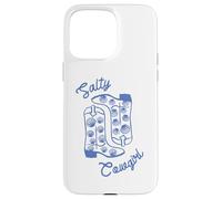 Salty Cowgirl Western Boots with Seashells Coastal Graphic Case for iPhone 15 Pro Max