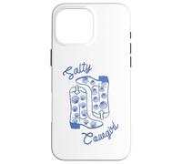 Salty Cowgirl Western Boots with Seashells Coastal Graphic Case for iPhone 16 Pro Max