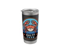Salty Crab Ocean Beach Coastal Stainless Steel Insulated Tumbler