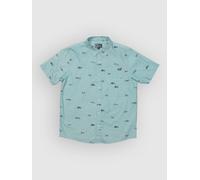 Salty Crew Crew Button Up Short Sleeve Shirt Blue L Men