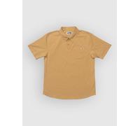 Salty Crew Drifter Uv Short Sleeve Polo Brown M Man