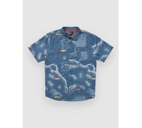 Salty Crew Flagship Uv Button Up Shirt channel blue M