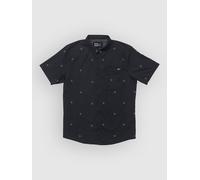 Salty Crew Flagship Uv Button Up Short Sleeve Shirt Black S Men