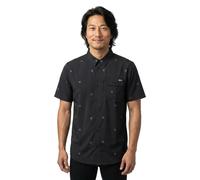 Salty Crew Flagship Uv Button Up Short Sleeve Shirt Black XL Men