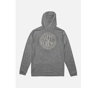 Salty Crew Global Hood Sunshirt Long Sleeve Rash Guard Grey L Men