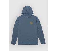 Salty Crew Global Hood Sunshirt Long Sleeve Rash Guard Blue M Men