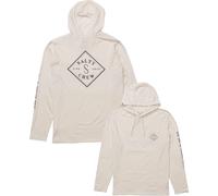 Salty Crew - Hooded sweatshirt - Tippet Hood Tech Tee White for Men in Recycled Polyester - Size M White M