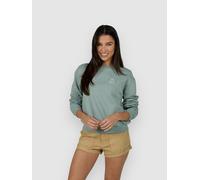Salty Crew Island Time Crew Sweatshirt Green XL Women