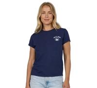 Salty Crew Jawbone Modern Short Sleeve T-shirt Blue XS Woman
