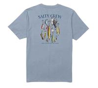 Salty Crew Lure Gear Classic Short Sleeve T-shirt Blue XL Men