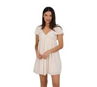 Salty Crew Mainland Short Sleeve Dress Beige S Woman