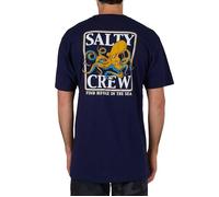 Salty Crew Men's Ink Slinger Standard Short Sleeve Tee, Navy, XL