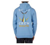 Salty Crew Men's Tailed Hood Fleece - Men's Fashion Casual Long Sleeve Hoodie Cotton - Lifestyle Beach Apparel, Marine Blue, XL