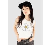 Salty Crew Queen Palm Cropped Tank Top off white XS