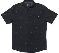 Salty Crew - Shirt with UPF 50+ sun protection - Flagship Uv Button Up Phantom for Men in Recycled Polyester - Size XL - Black Black XL