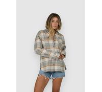 Salty Crew Shore Break Flannel Shirt clay grey L